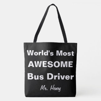 Fantastischster Bustreiber der Welt personalisiert Tasche
