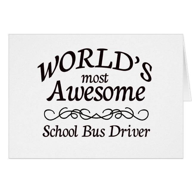 Fantastischster Bustreiber der Welt Schul (Vorderseite (Horizontal))