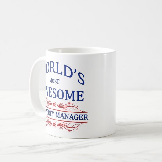 Fantastischster das Eigentums-Manager der Welt Kaffeetasse (Vorderseite Links)