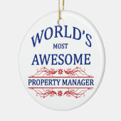 Fantastischster das Eigentums-Manager der Welt Keramik Ornament (Links)