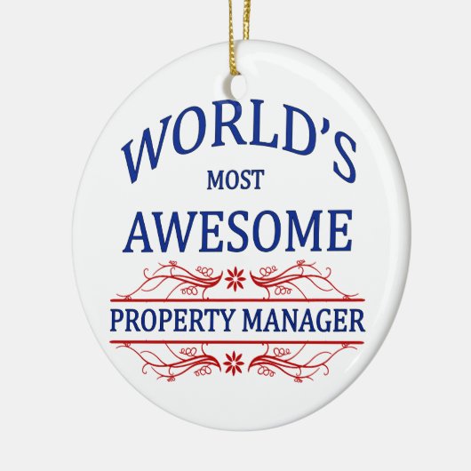 Fantastischster das Eigentums-Manager der Welt Keramik Ornament (Links)