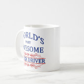 Fantastischster der LKW-Fahrer der Welt Kaffeetasse (Vorderseite Links)