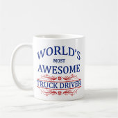 Fantastischster der LKW-Fahrer der Welt Kaffeetasse (Links)