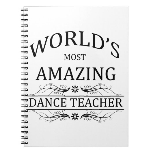 Fantastischster der Tanz-Lehrer der Welt Notizblock (Vorderseite)