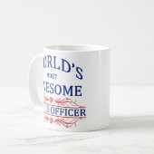 Fantastischster die Polizei-Offizier der Welt Kaffeetasse (Vorderseite Links)