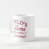 Fantastischster Groomer der Welt Hunde Kaffeetasse (Vorderseite Links)