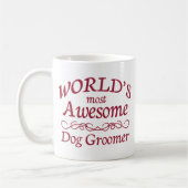 Fantastischster Groomer der Welt Hunde Kaffeetasse (Links)