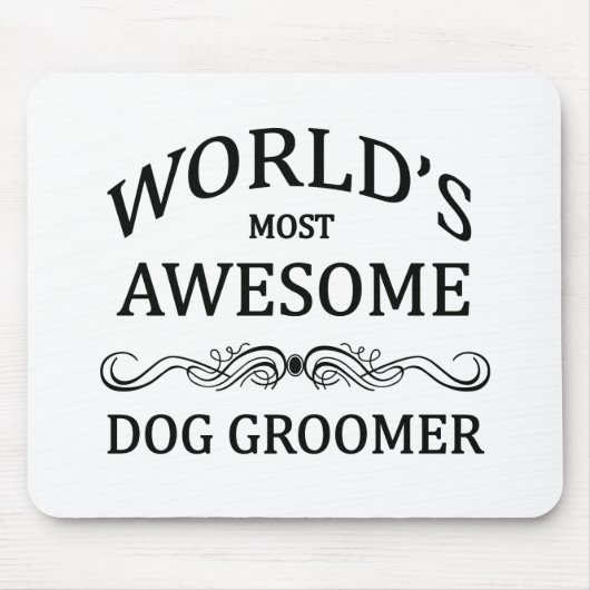 Fantastischster Groomer der Welt Hunde Mousepad (Vorne)