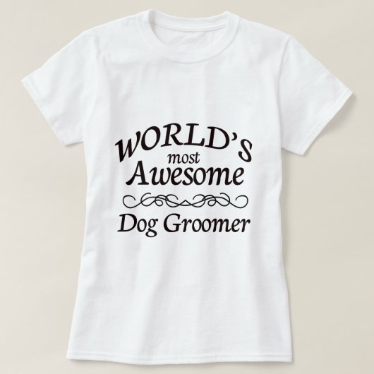 Fantastischster Groomer der Welt Hunde T-Shirt (Design vorne)
