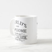 Fantastischster Lehrer das PET der Welt Kaffeetasse (Vorderseite Links)
