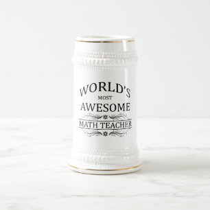 Fantastischster Mathe-Lehrer der Welt Bierglas