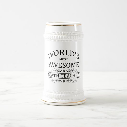 Fantastischster Mathe-Lehrer der Welt Bierglas (Mittel)