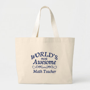 Fantastischster Mathe-Lehrer der Welt Jumbo Stoffbeutel