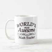 Fantastischster Mathe-Lehrer der Welt Kaffeetasse (Links)