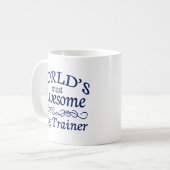 Fantastischster Trainer der Welt Hunde Kaffeetasse (Vorderseite Links)