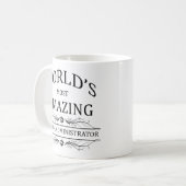 Fantastischster Verwalter der Welt Schul Kaffeetasse (Vorderseite Links)