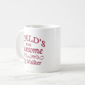 Fantastischster Wanderer der Welt Hunde Kaffeetasse (Vorderseite Links)