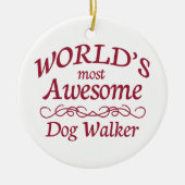 Fantastischster Wanderer der Welt Hunde Keramik Ornament (Vorne)