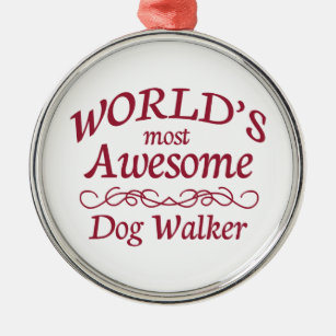Fantastischster Wanderer der Welt Hunde Silbernes Ornament
