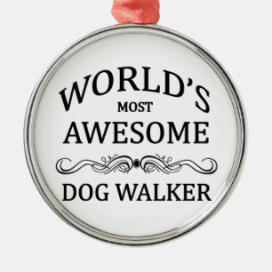 Fantastischster Wanderer der Welt Hunde Silbernes Ornament