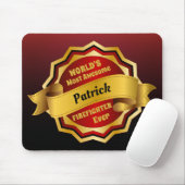 Fantastischstes der Feuerwehrmann-Goldroter Preis Mousepad (Mit Mouse)