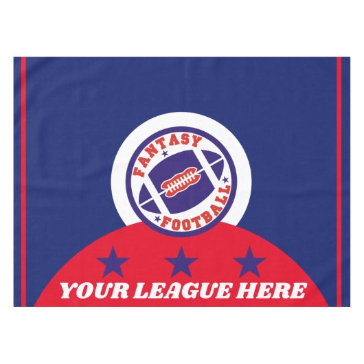 Fantasty Fußball-Entwurf Tischdecke (Vorderseite (Horizontal))