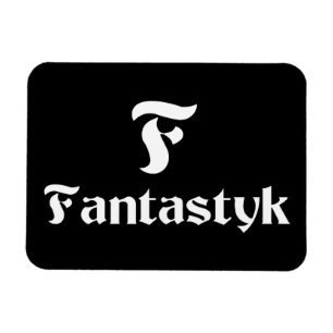 Fantastyk Magnet 3"" Weiß x4 auf Schwarzem
