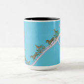 Fantasy 1870 Pferd und Buggy Traverse Neon Sky Tasse (Zentrum)