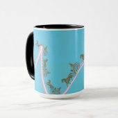 Fantasy 1870 Pferd und Buggy Traverse Neon Sky Tasse (Vorderseite Links)