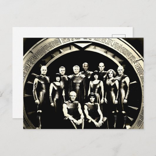 Fantasy 1920er Foto Thule Society Homeworld SG-47 Postkarte (Vorne/Hinten)