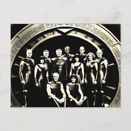 Fantasy 1920er Foto Thule Society Homeworld SG-47 Postkarte (Vorderseite)