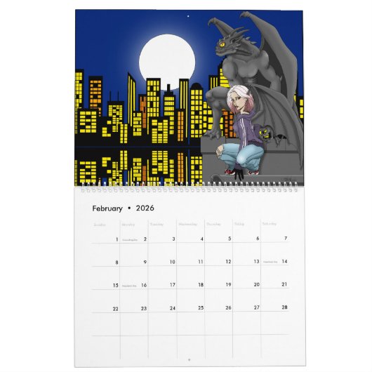 Fantasy 2026 Calendar Kalender (Feb 2026)