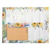 Fantasy 7 Day Meal Planner Notizblock (Vorderseite)