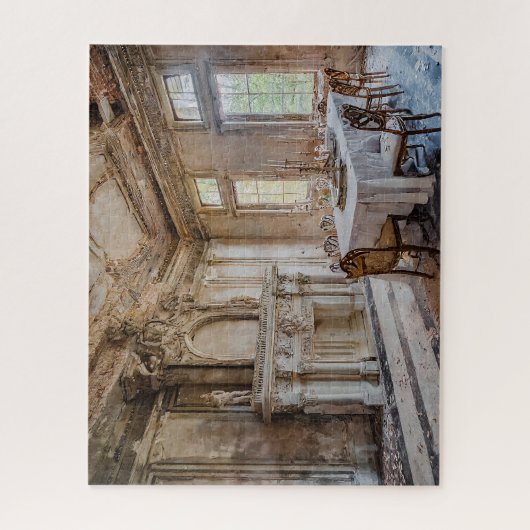 Fantasy Abandoned Chatea Dining Room Puzzle (Vertikal)