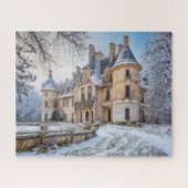 Fantasy Abandoned French Chateau in Winter Puzzle (Horizontal)