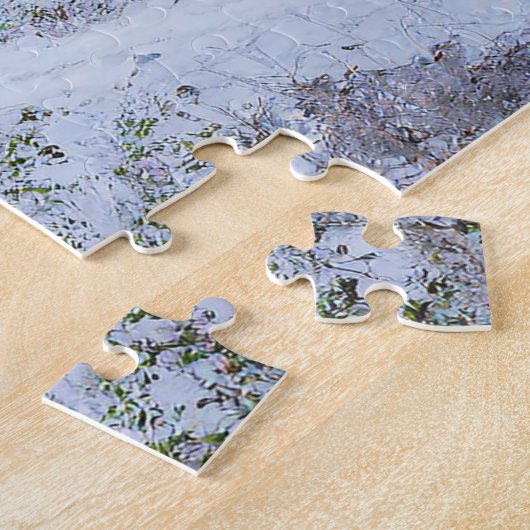 Fantasy Abandoned French Chateau in Winter Puzzle (Seite)