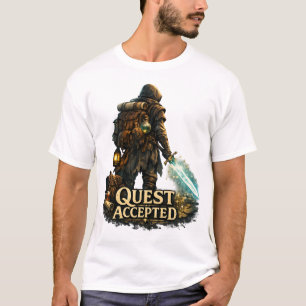 Fantasy-Abenteurer Quest Accepted T-Shirt