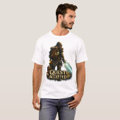 Fantasy-Abenteurer Quest Accepted T-Shirt (Vorne ganz)