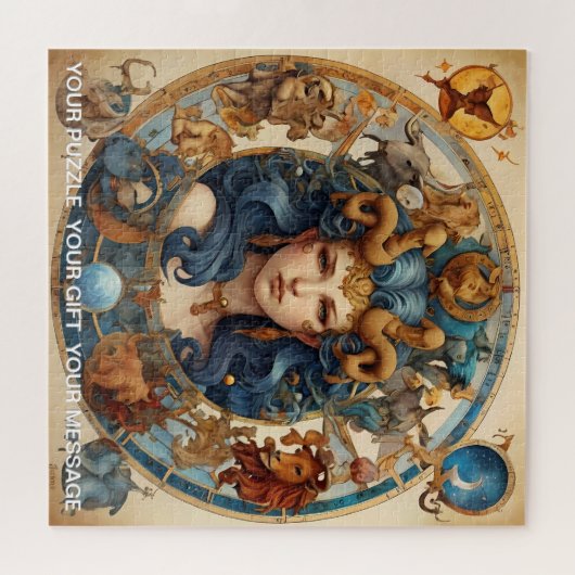 Fantasy Abstrakt Celestiac Zodiac Sign Dreamscape Puzzle (Horizontal)
