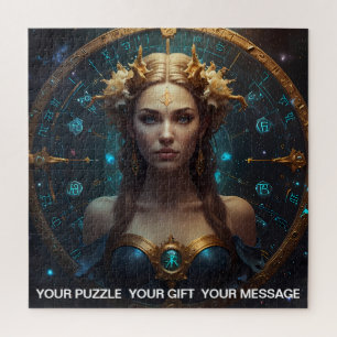 Fantasy Abstrakt Celestiac Zodiac Sign Dreamscape Puzzle