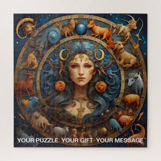 Fantasy Abstrakt Celestiac Zodiac Sign Dreamscape Puzzle (Vertikal)