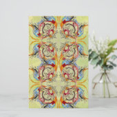 Fantasy Abstrakt Scrapbook Handarbeit Papier Blass (Stehend Vorderseite)