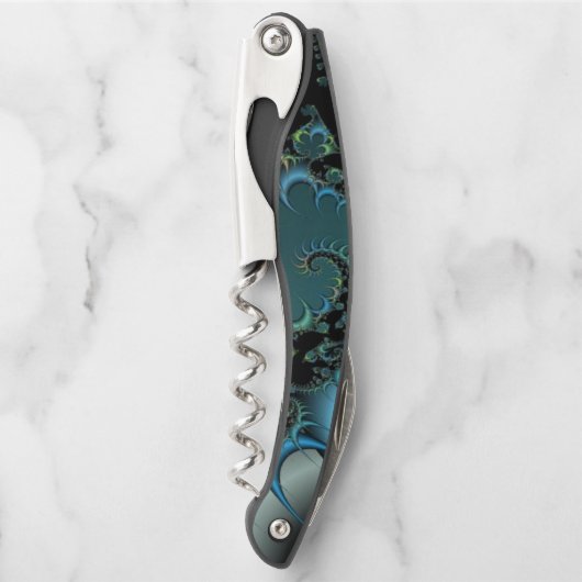 Fantasy Abstrakt Tentacle Fraktal Design Kellnermesser (Vorderseite)