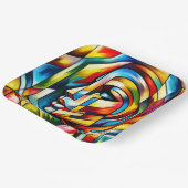 Fantasy Abstrakt verklebt Pappteller (Gewinkelt)