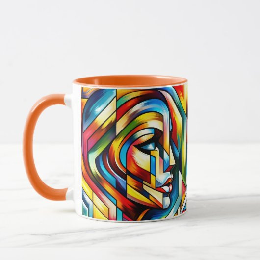 Fantasy Abstrakt verklebt Tasse (Links)
