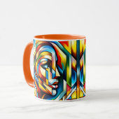 Fantasy Abstrakt verklebt Tasse (Vorderseite Links)