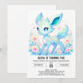 Fantasy Adorable Deh Digital Geburtstag Einladung (Vorne/Hinten)