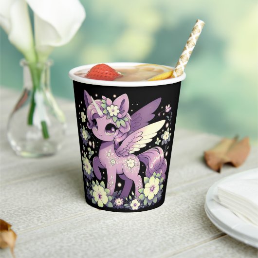 Fantasy Adorable Unicorn Kinderdusche Pappbecher (In Situ)