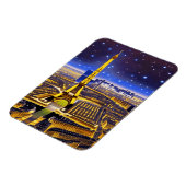 Fantasy Aerial View von Paris Unterhalb der Sterne Magnet (Linke Seite)