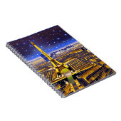 Fantasy Aerial View von Paris Unterhalb der Sterne Notizblock (Rechte Seite)